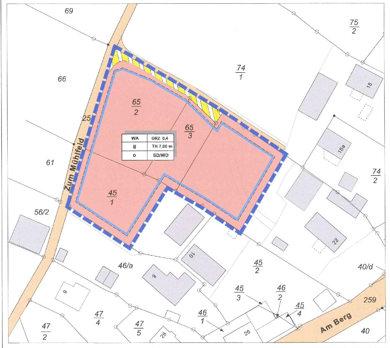 Satzungsbeschlusses Des B-Plans Für Die Flurstücke 45/1, 65/2 Und 65/3 ...