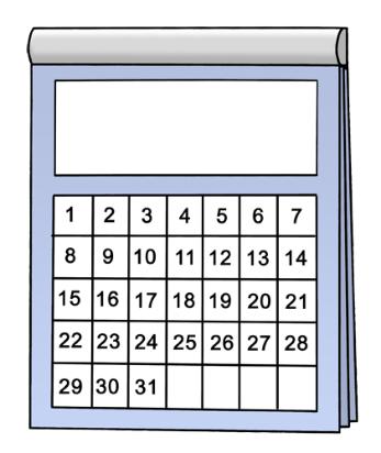 Symbolbild für einen Kalender