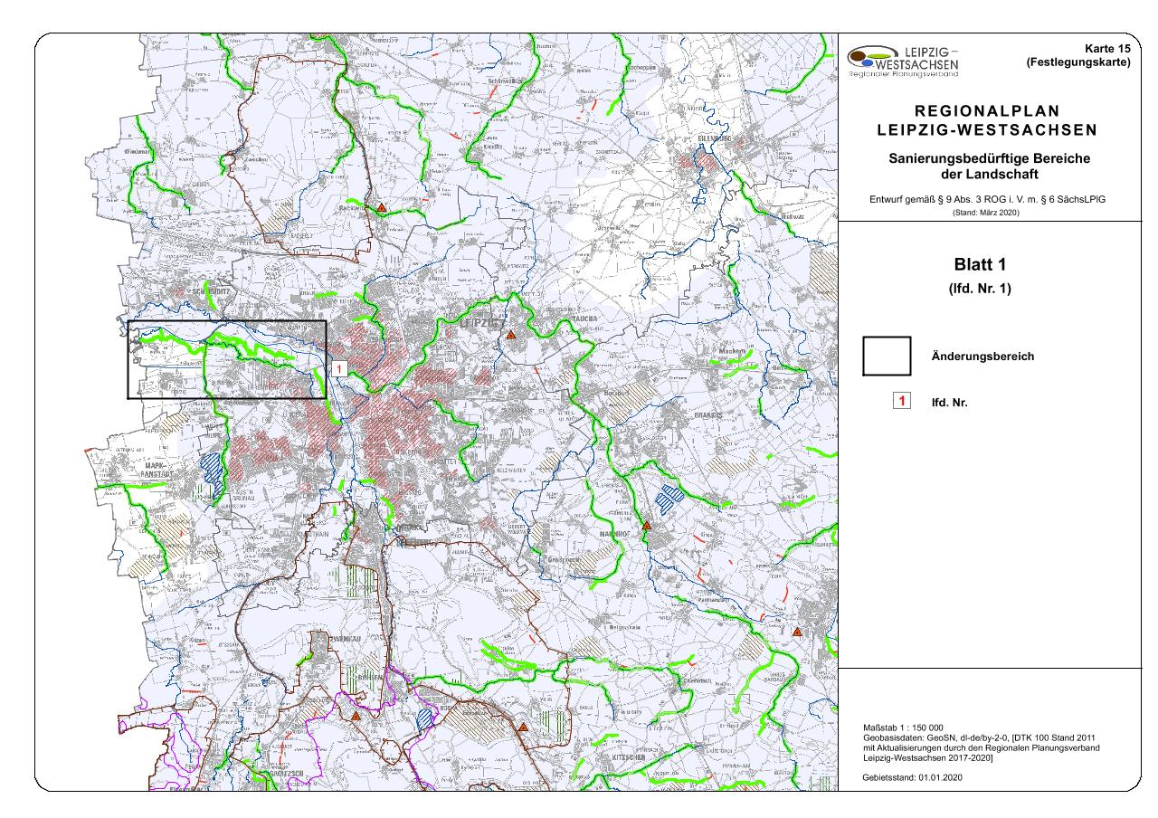 Karte 15 - Sanierungsbedürftige Bereiche der Landschaft - Download