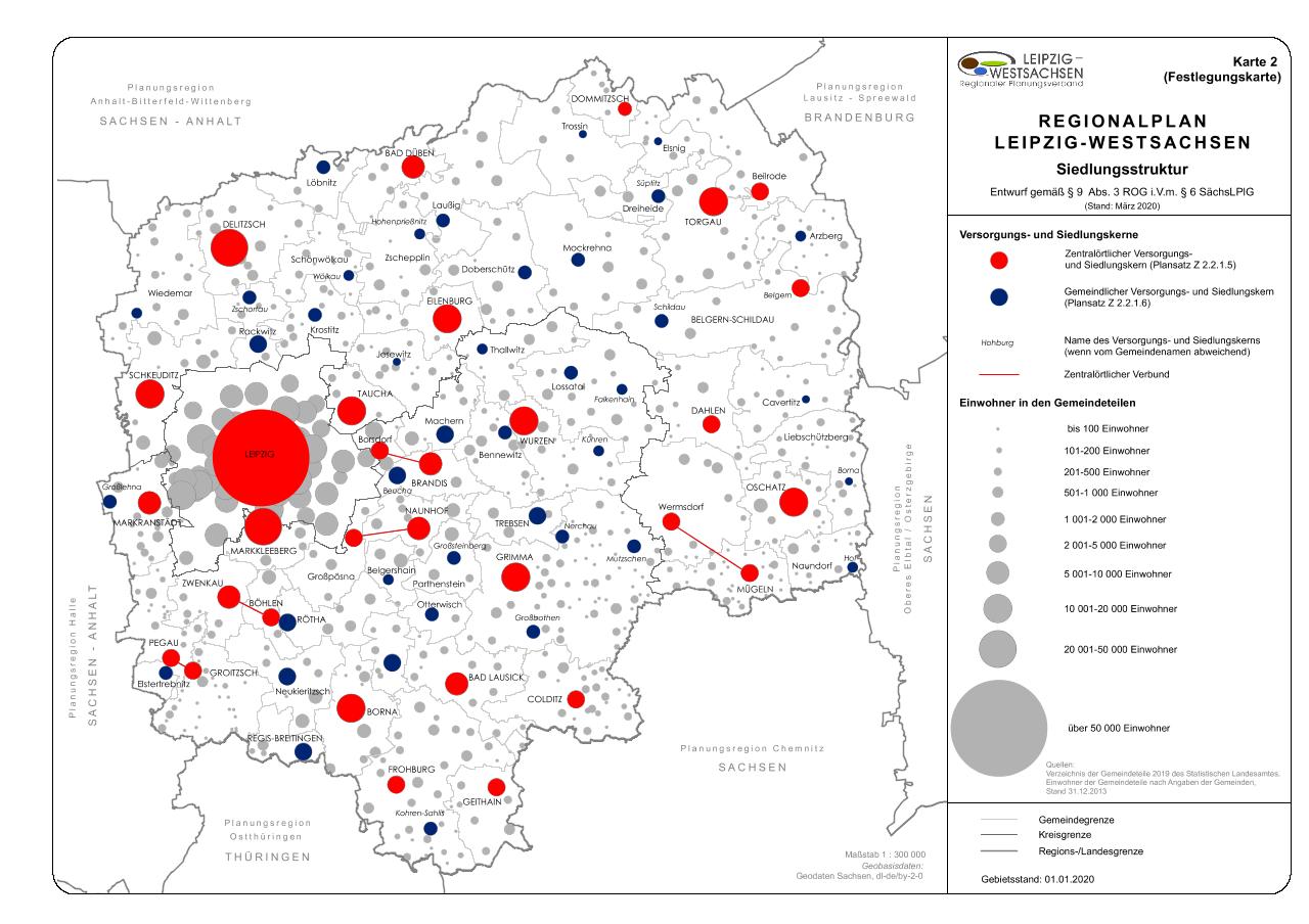 Karte 2 - Siedlungsstruktur - Download