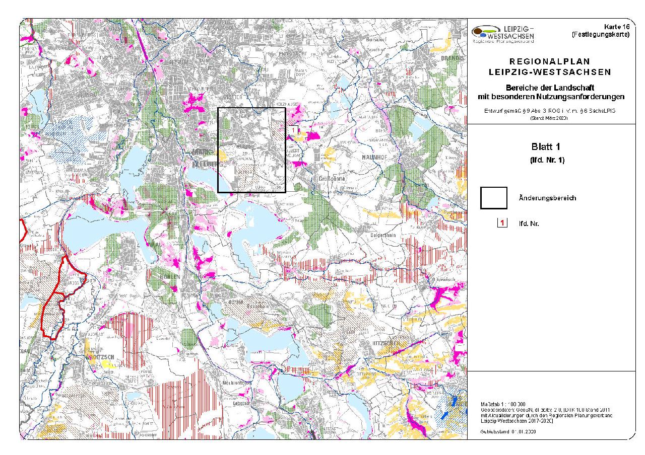 Karte 16 - Bereiche der Landschaft mit bes. Nutzungsanforderungen Blatt 1 - Download