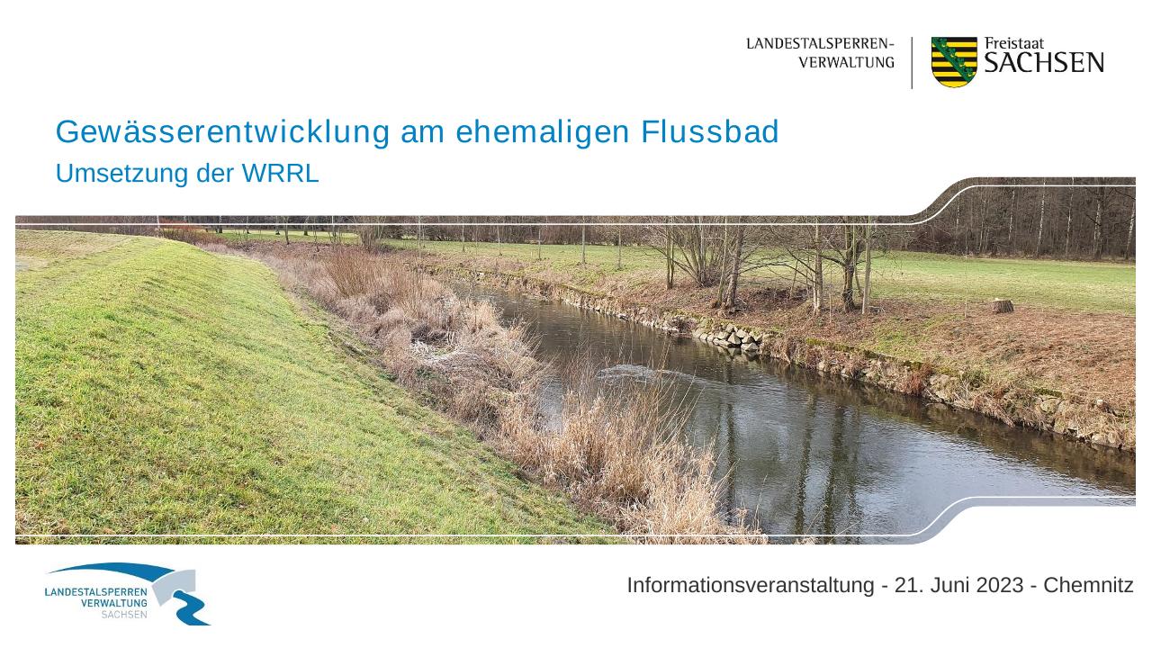 Landestalsperrenverwaltung - Präsentation zur Gewässerentwicklung am alten Flussbad - Download