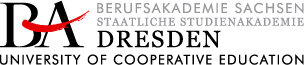 Logo: Berufsakademie Sachsen Staatliche Studienakademie Dresden University of Cooperative Education