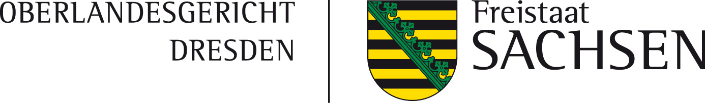 Logo: Oberlandesgericht Dresden Freistaat Sachsen