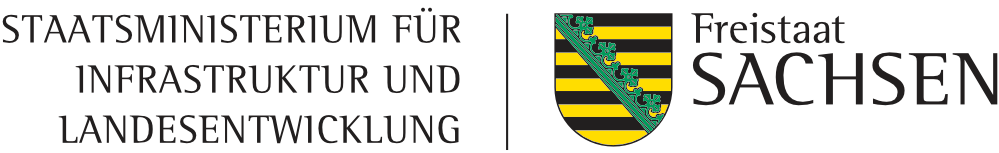 Logo: Staatministerium für Infrastruktur und Landesentwicklung Freistaat Sachsen